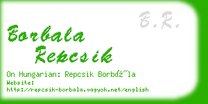 borbala repcsik business card